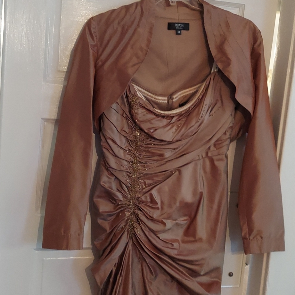 Tadashi collection evening dress
